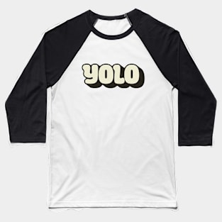 YOLO Bubbles On Light Baseball T-Shirt